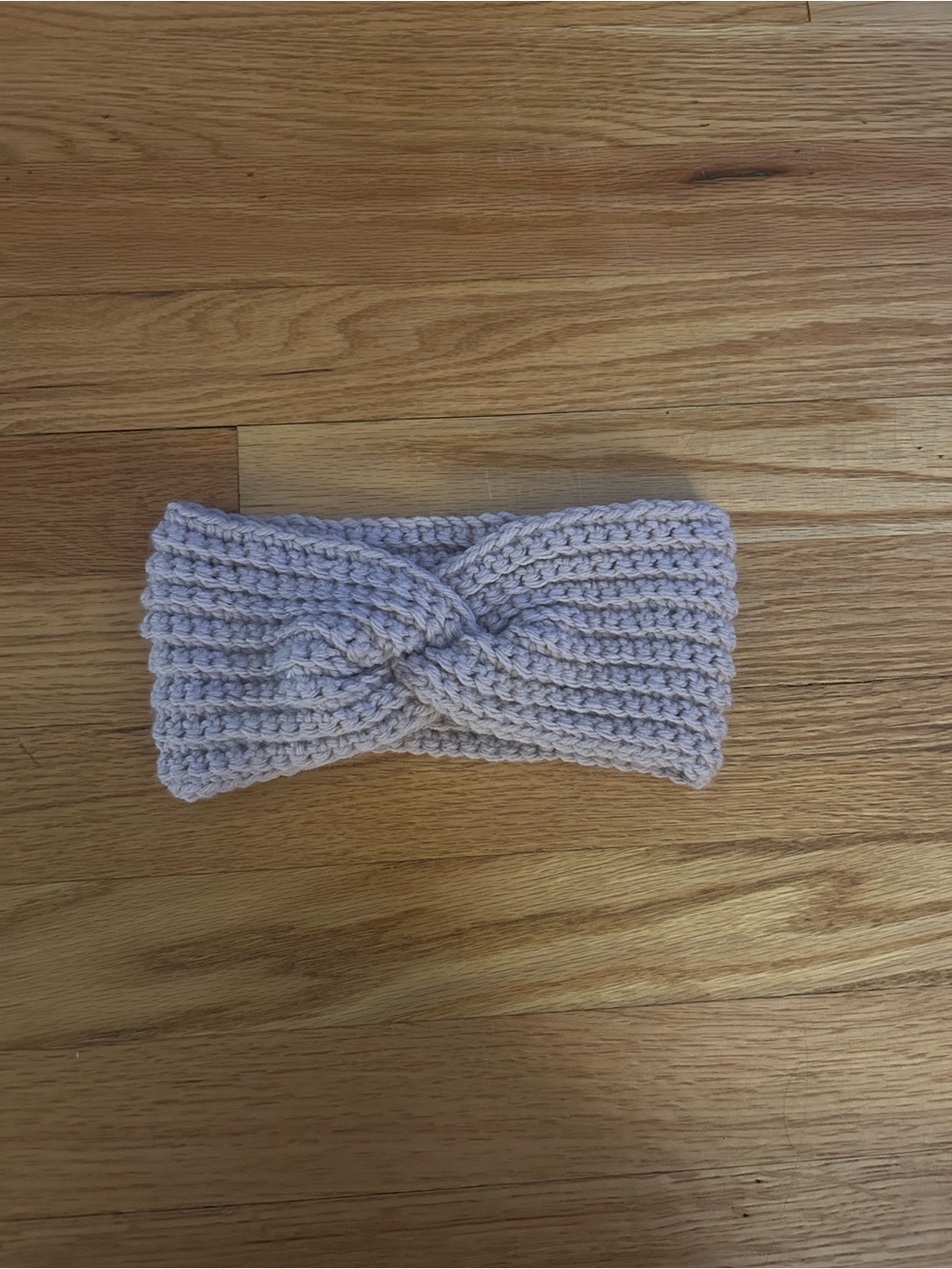 Crochet Twist Headband for Kids - Light Pink